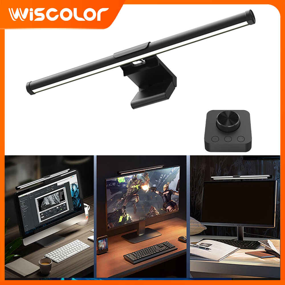 Desk Setup For Studying - Setup Dimming Monitor Light Bar LED