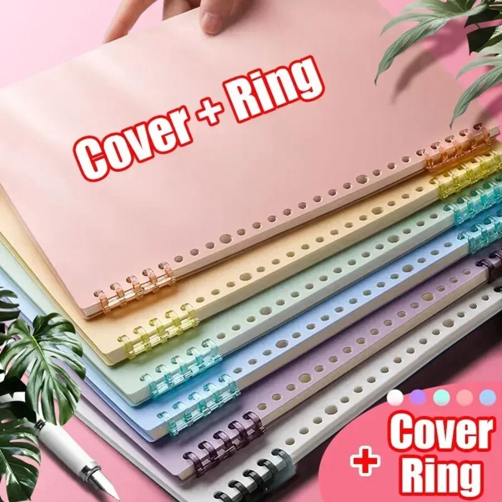 Ring Binder Box - 4Pcs PP Loose-leaf Book Cover A4