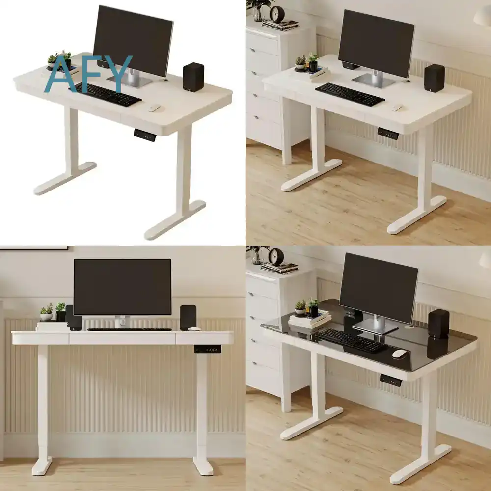 Desk Setup For Studying - Smart Height Adjustable Electric Standing Desk