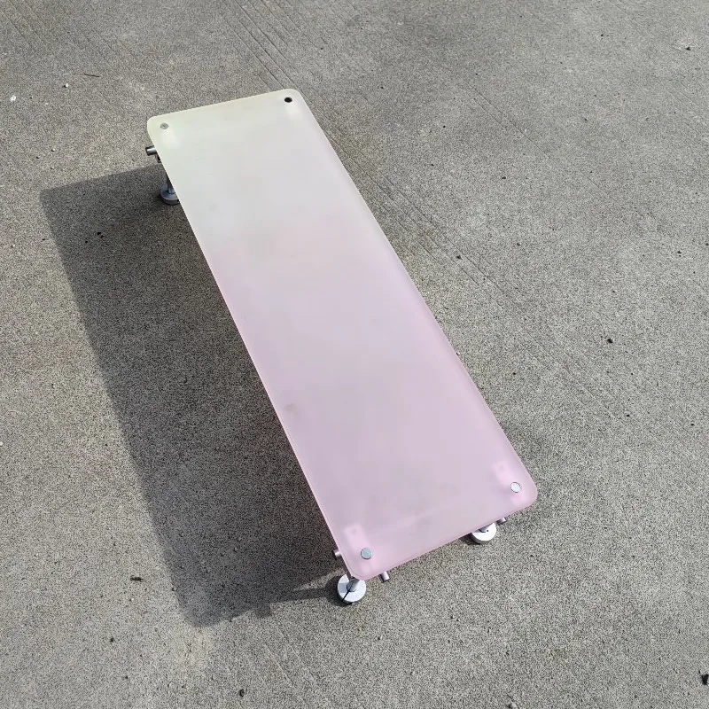 ‌Aesthetic Pink Gradient Acryl - огляд і ціна Desk Setup Monitor And Laptop