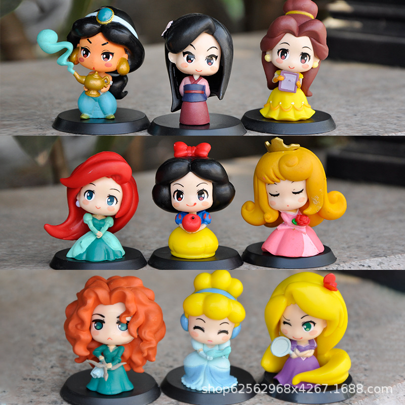 9pcs/set Anime Princess Q Vers - огляд і ціна Desk Setup Kit