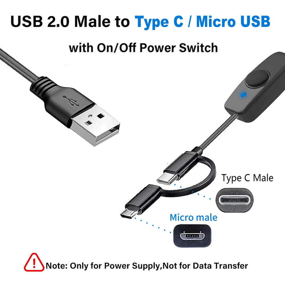 2 in 1 Type C / Micro USB Char - огляд і ціна Desk Setup Led Strip