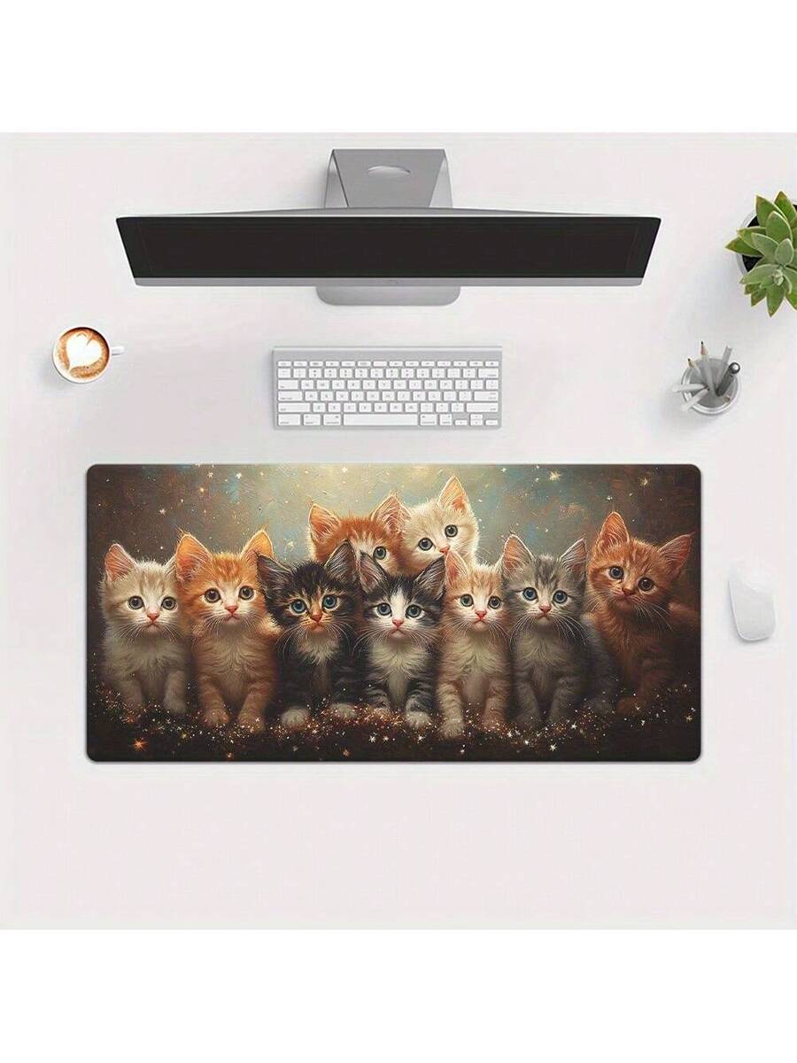 Cute Kitten Gaming Mouse Pad D - огляд і ціна Desk Setup Pc And Laptop
