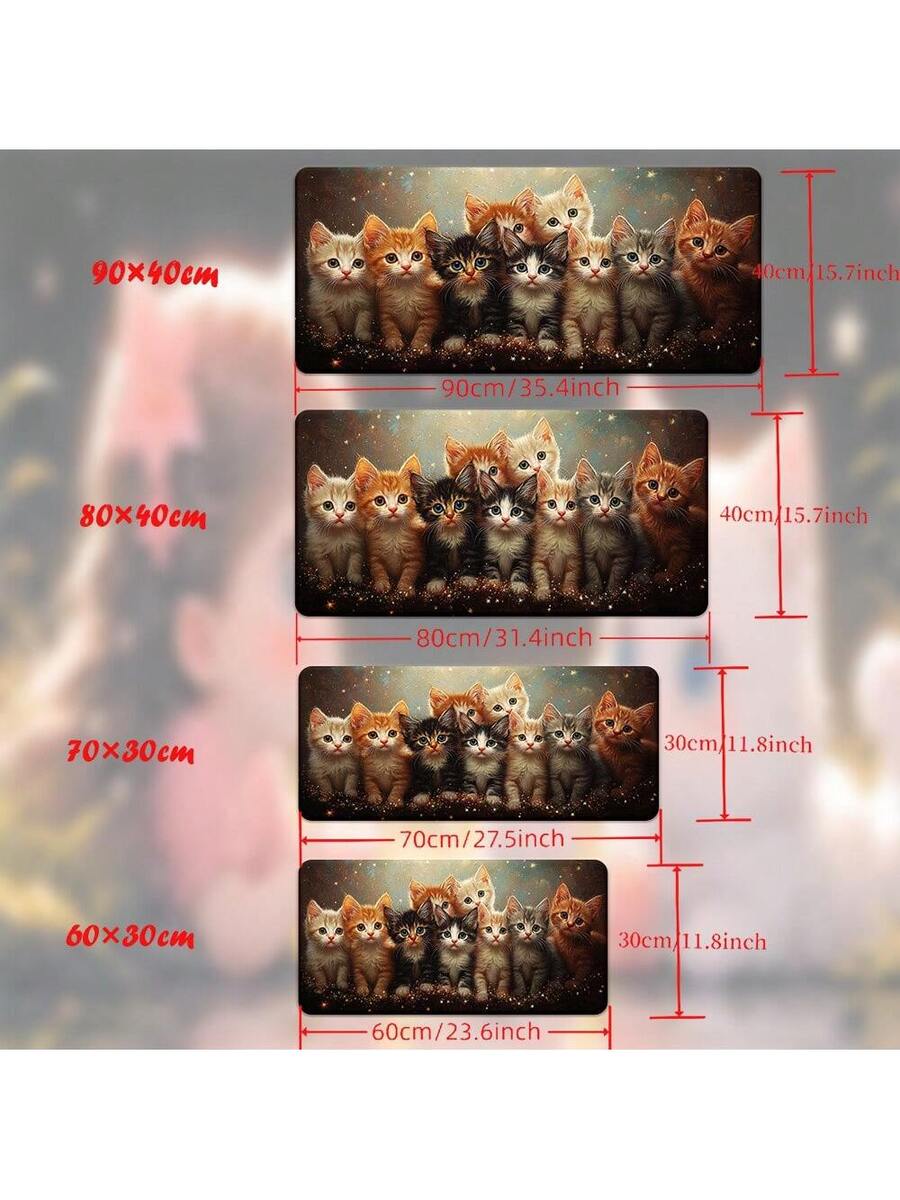 Cute Kitten Gaming Mouse Pad D - огляд і ціна Desk Setup Pc And Laptop