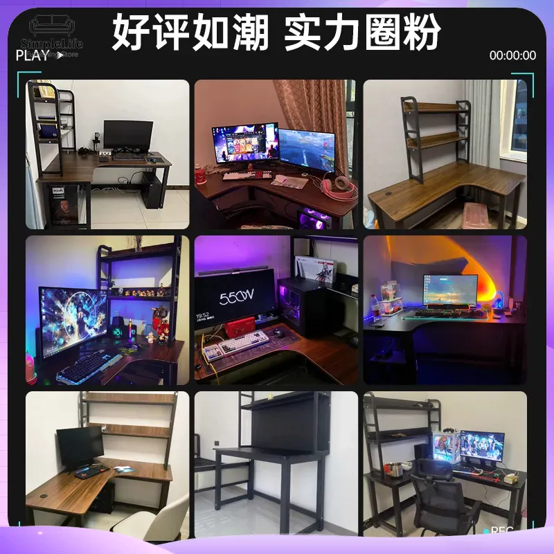 Corner Gaming Desk Computer De - огляд і ціна Desk Setup Monitor And Laptop
