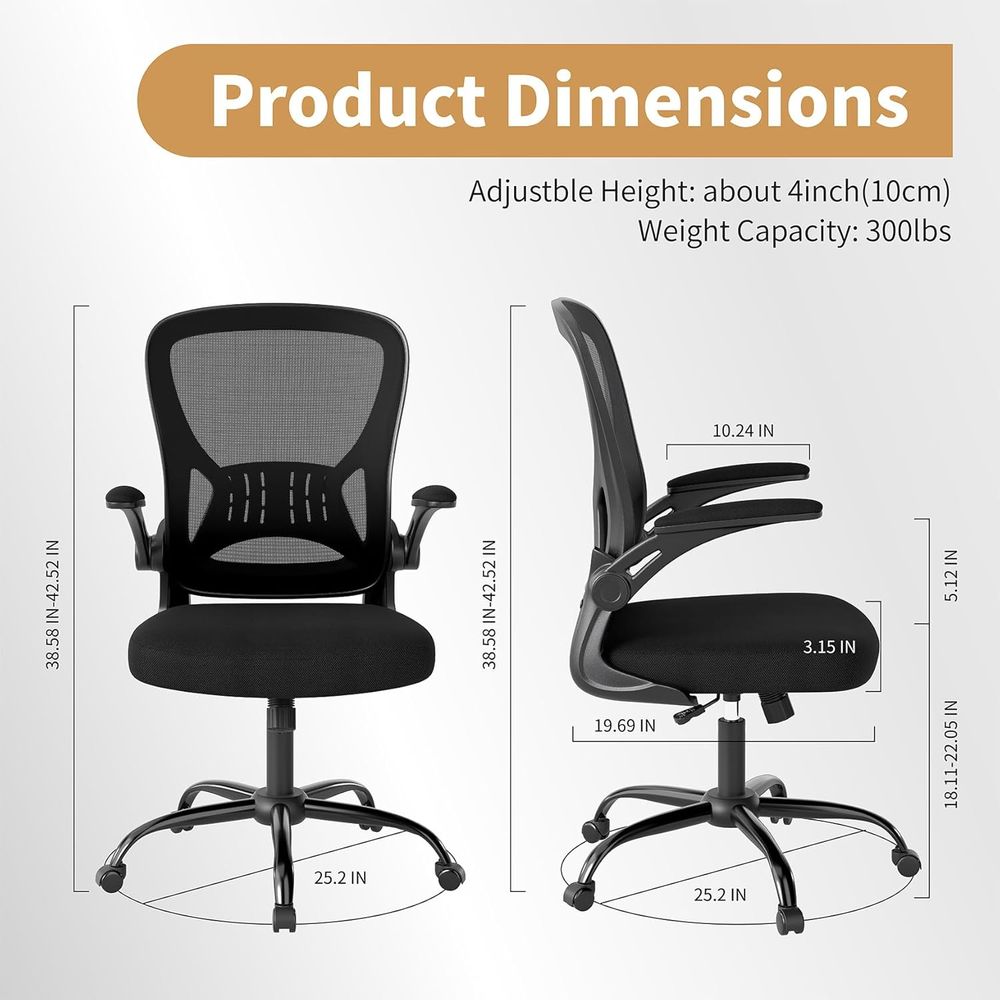 Oice Chair Set o 10, Ergonomic - огляд і ціна Desk Setup Black And Wood