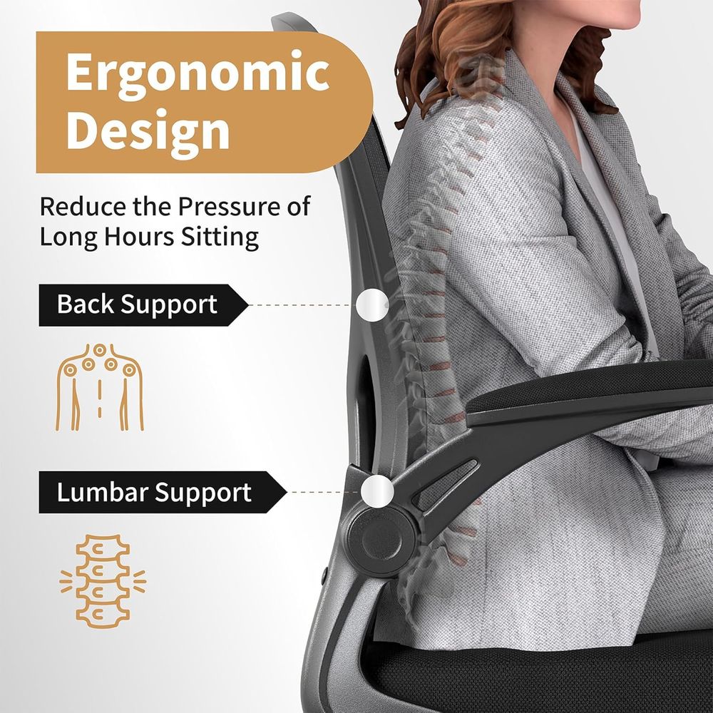 Oice Chair Set o 10, Ergonomic - огляд і ціна Desk Setup Black And Wood