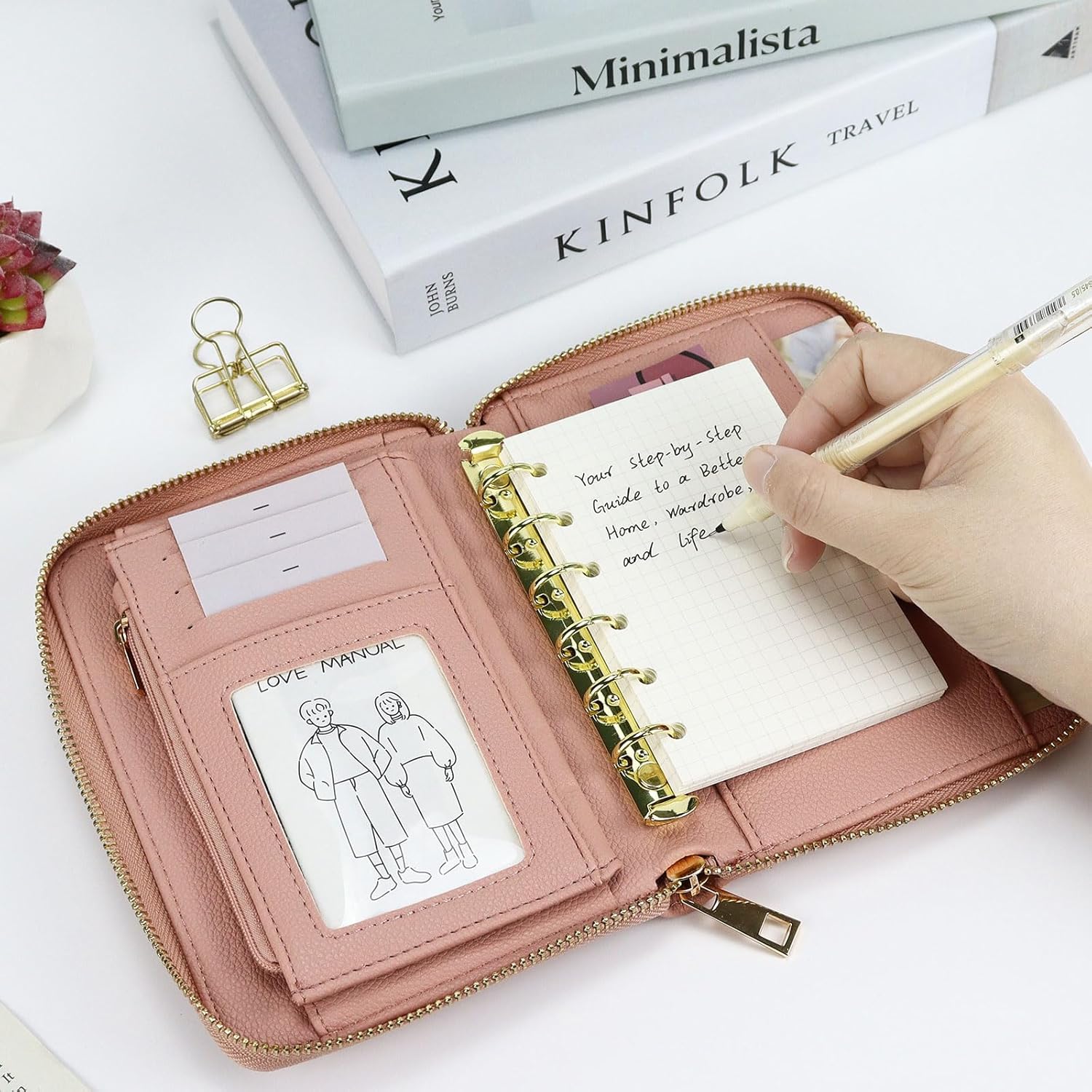 A7 Leather Budget Binder Cash  - огляд і ціна Ring Binder Box