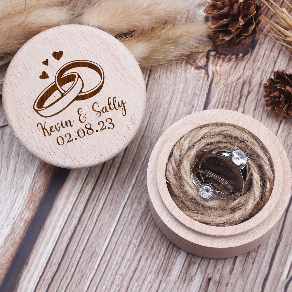 Personalized Engraved Wooden R - огляд і ціна Ring Binder Box