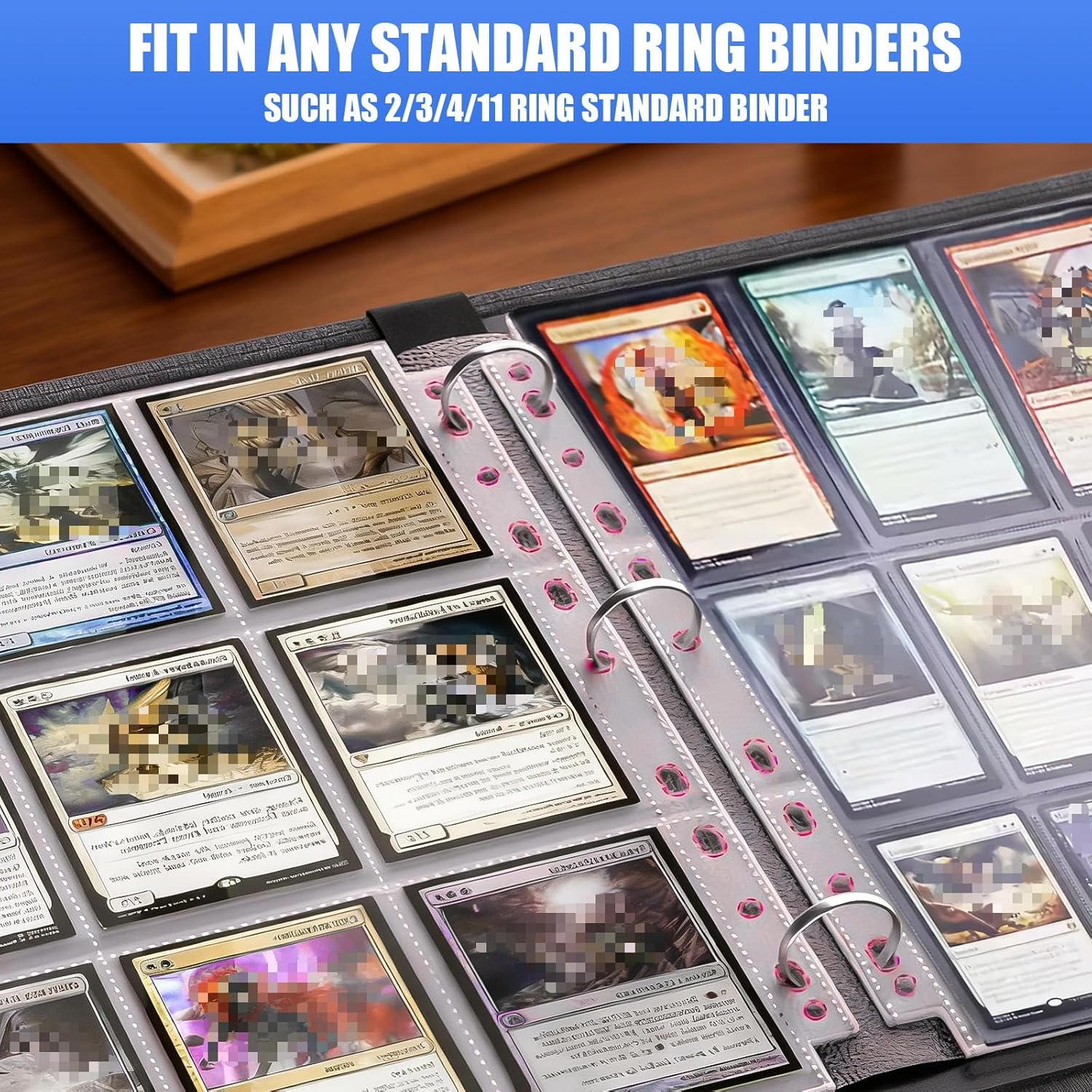 65 Pack 9 Pocket Card Sleeves  - огляд і ціна Ring Binder Box