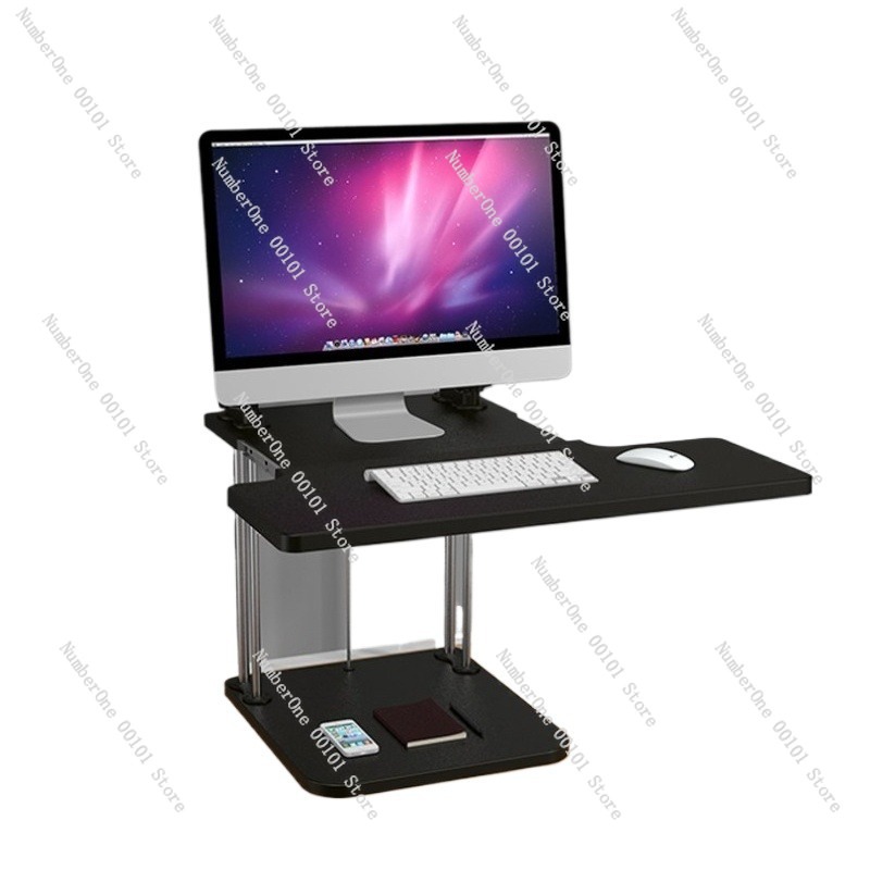 Height-Adjustable Standing Des - огляд і ціна Desk Setup Monitor And Laptop