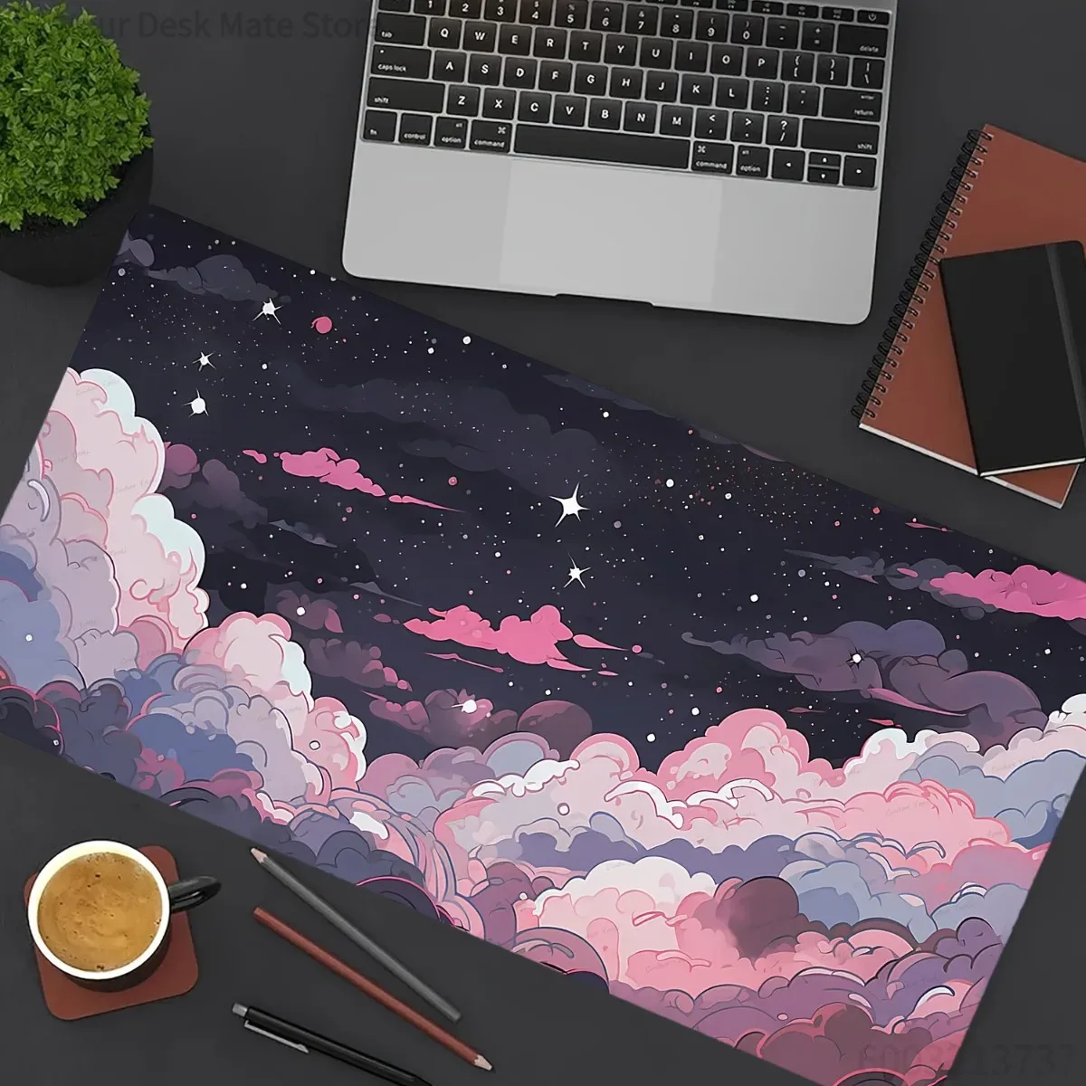 Cute Pink Purple Anime Rubber  - огляд і ціна Desk Setup Pc And Laptop