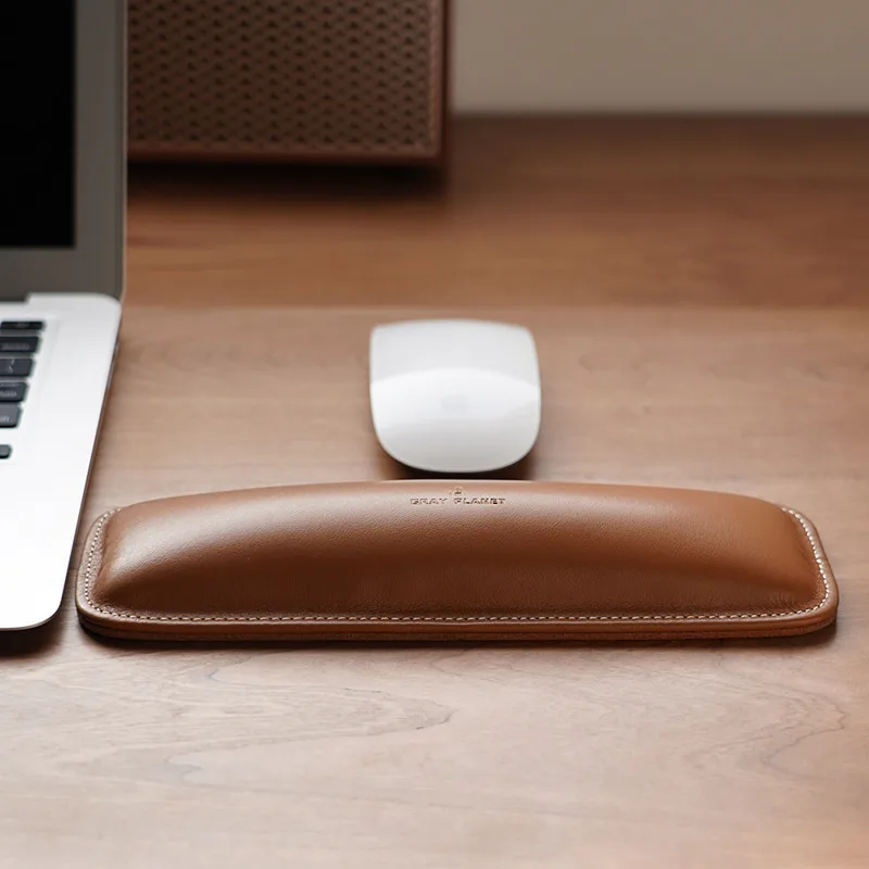 Genuine Leather Wrist Rest Top - огляд і ціна Ergonomic Desk Setup Keyboard