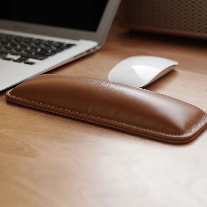 Genuine Leather Wrist Rest Top - огляд і ціна Ergonomic Desk Setup Keyboard