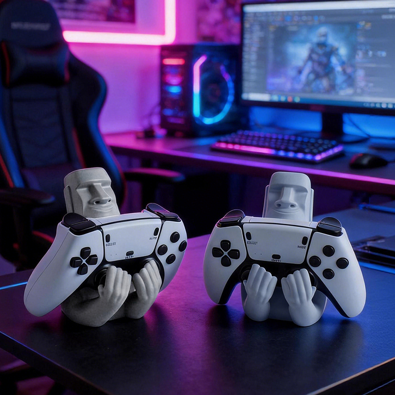 Moai Easter Island Resin Sculp - огляд і ціна Desk Setup Xbox