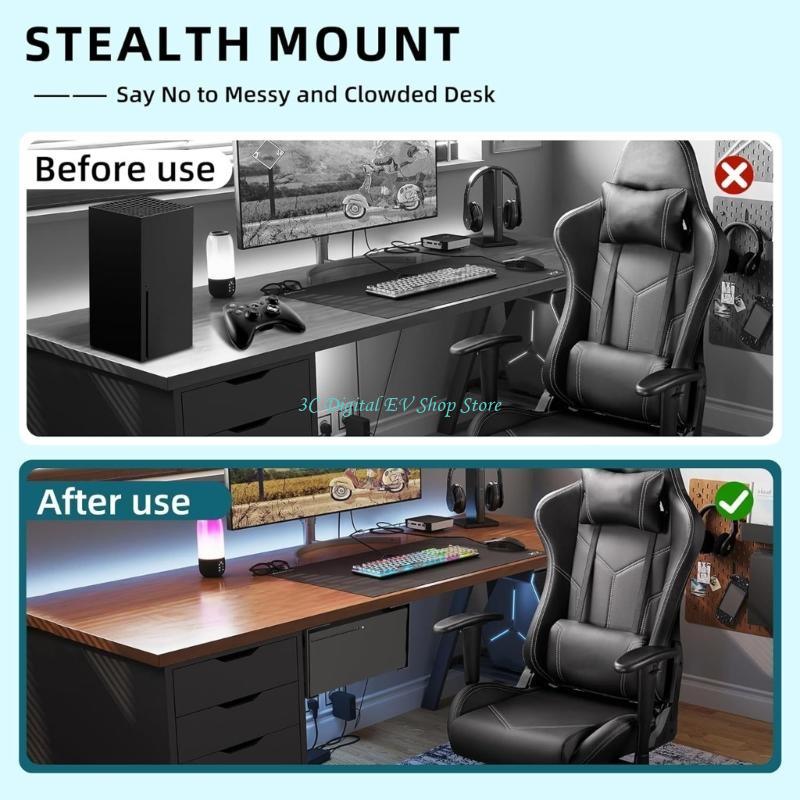E74D Metal Under Desk Organize - огляд і ціна Desk Setup Xbox