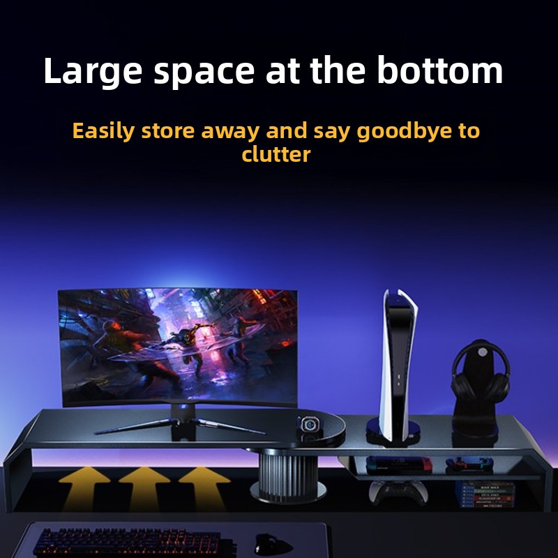 Gaming Dual Monitor Stand Offi - огляд і ціна Desk Setup Monitor And Laptop