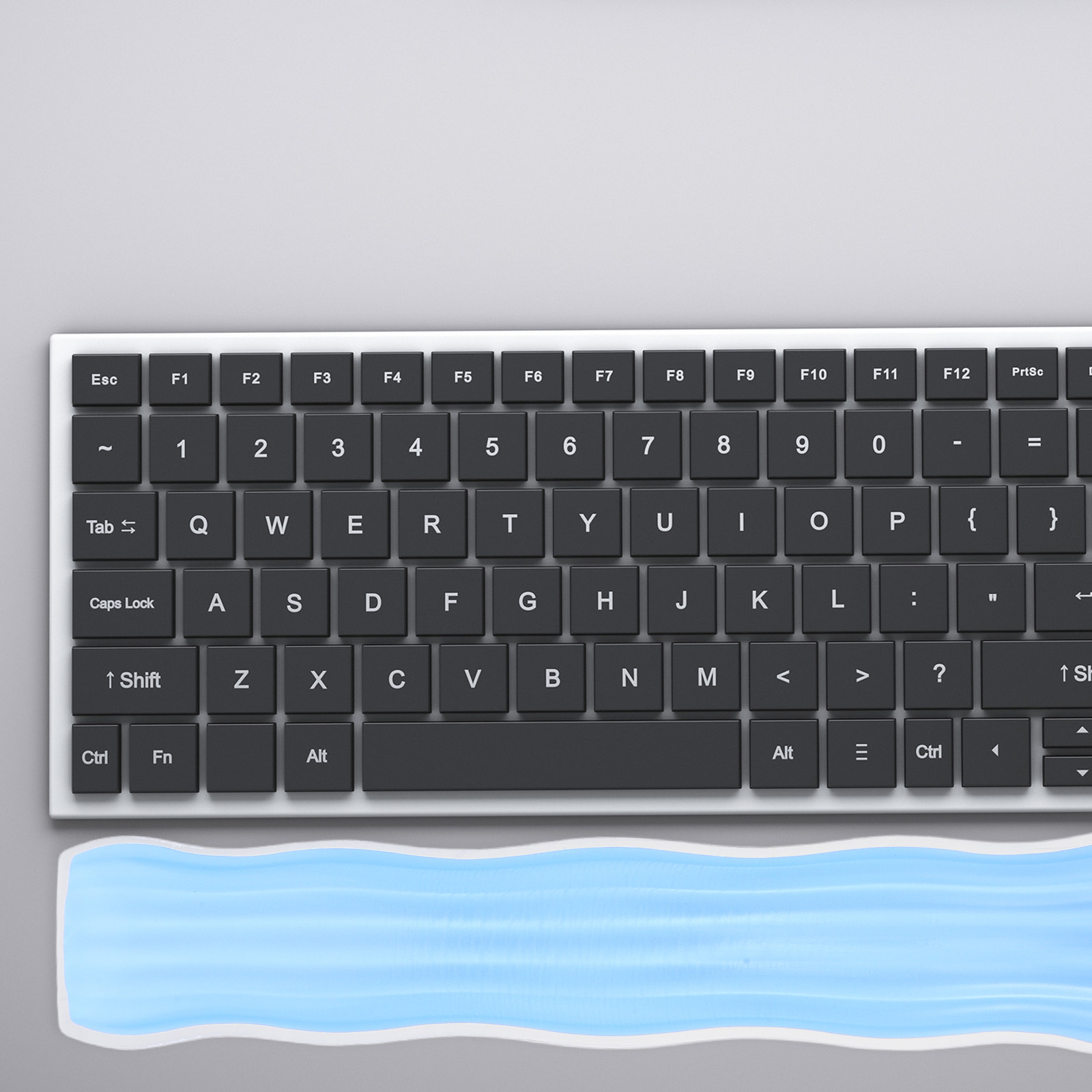 Transparent Silicone Keyboard  - огляд і ціна Ergonomic Desk Setup Keyboard