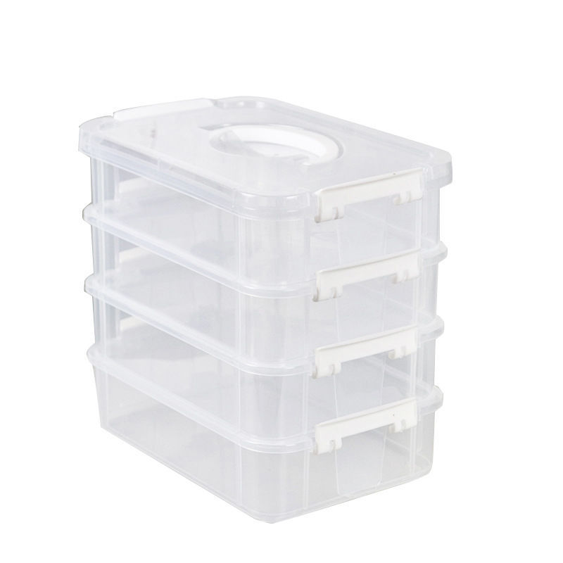 Clear Stackable Storage Box 4  - огляд і ціна Jewelry Desk Setup