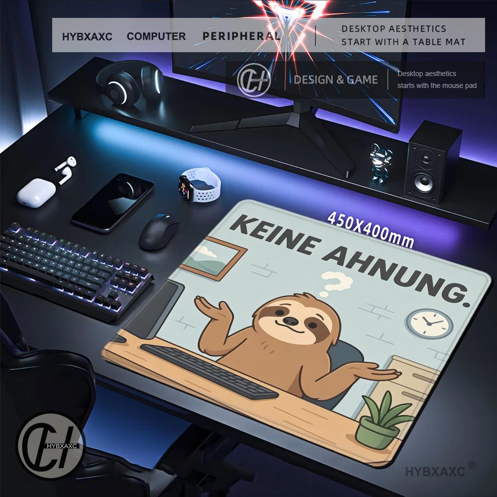 HYBXAXC Funny Sloth Keine Ahnu - огляд і ціна Work Desk Home Setup