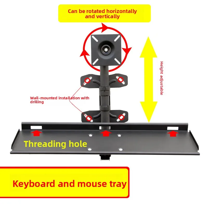Adjustable Wall Keyboard Tray  - огляд і ціна Ergonomic Desk Setup Keyboard