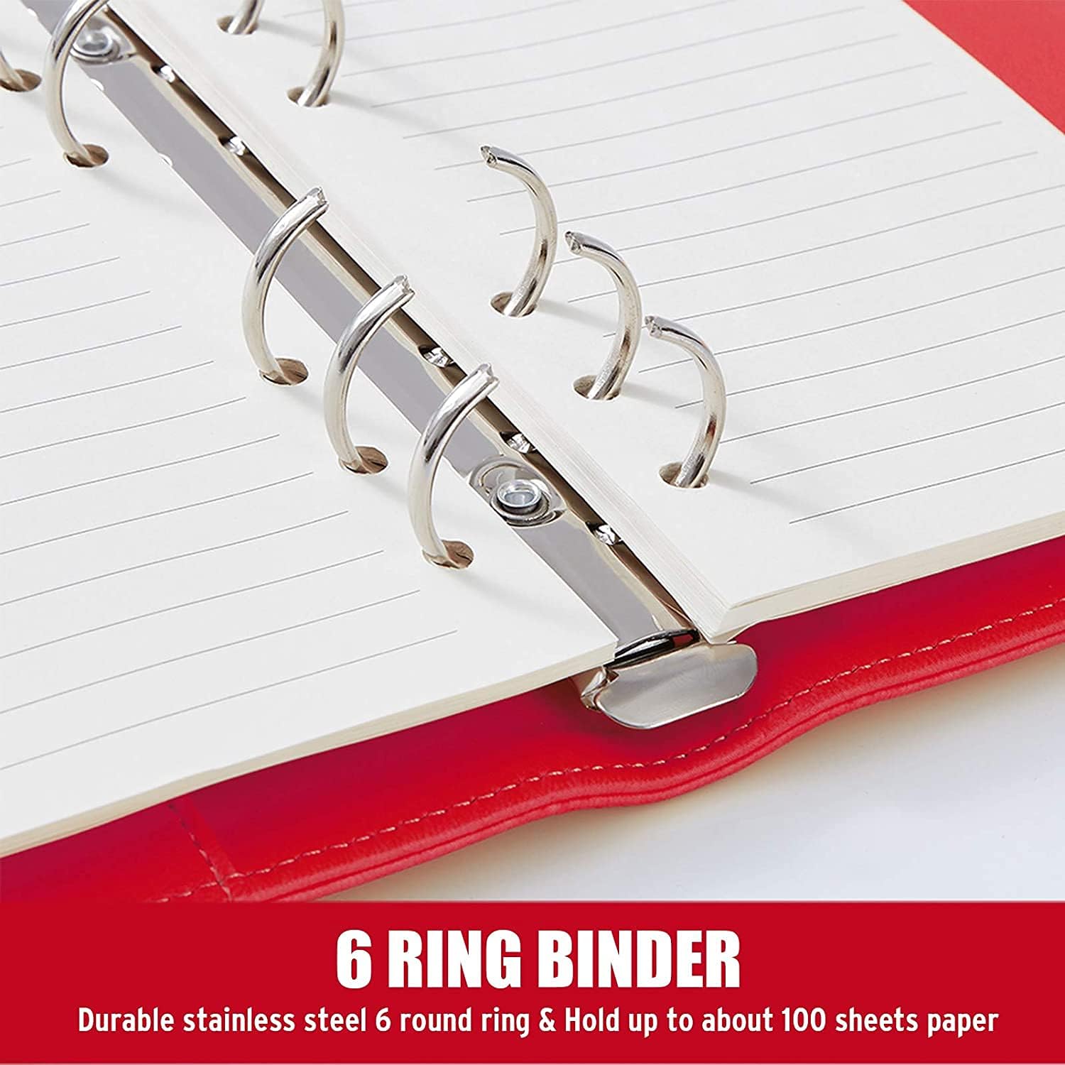 A6 PU Leather 6 Ring Refillabl - огляд і ціна Ring Binder Box