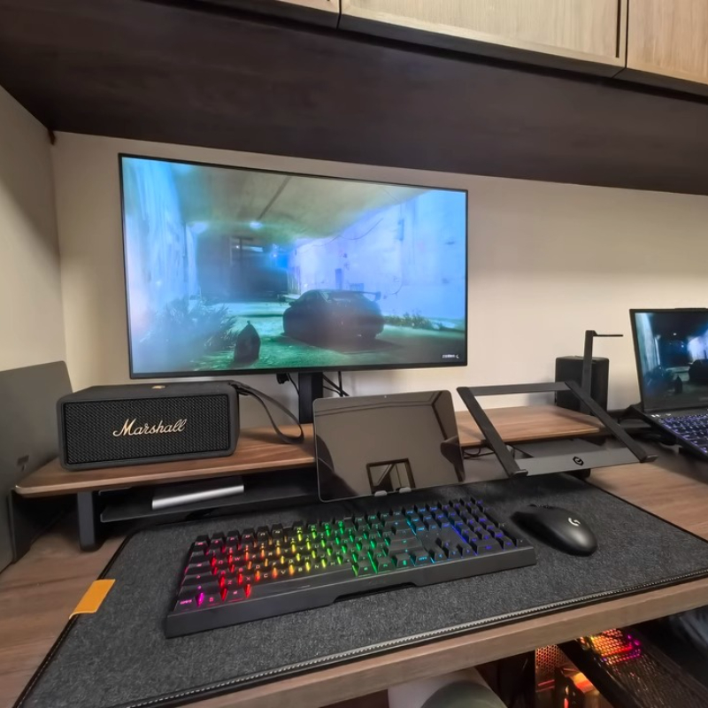 Modular Monitor Riser Stand Er - огляд і ціна Desk Setup Monitor And Laptop