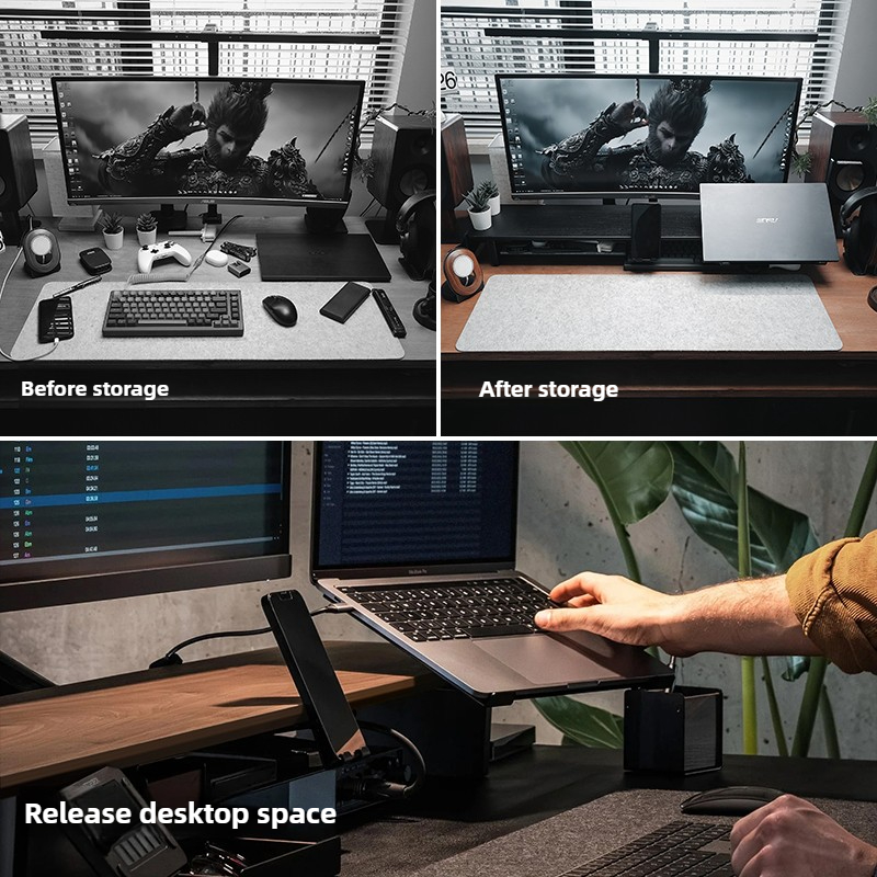 Modular Monitor Riser Stand Er - огляд і ціна Desk Setup Monitor And Laptop