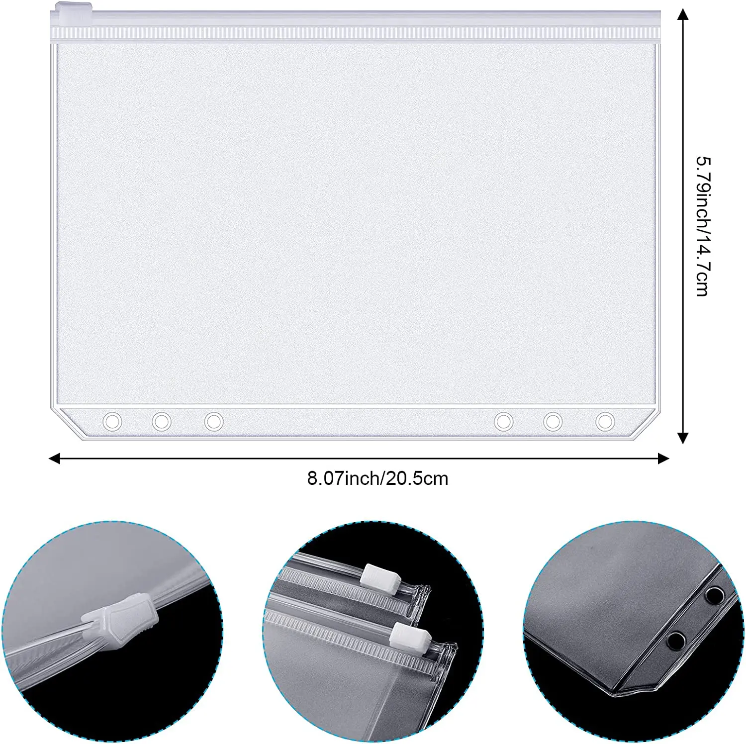 Binder Pockets A6 6-Hole Zippe - огляд і ціна Ring Binder Box
