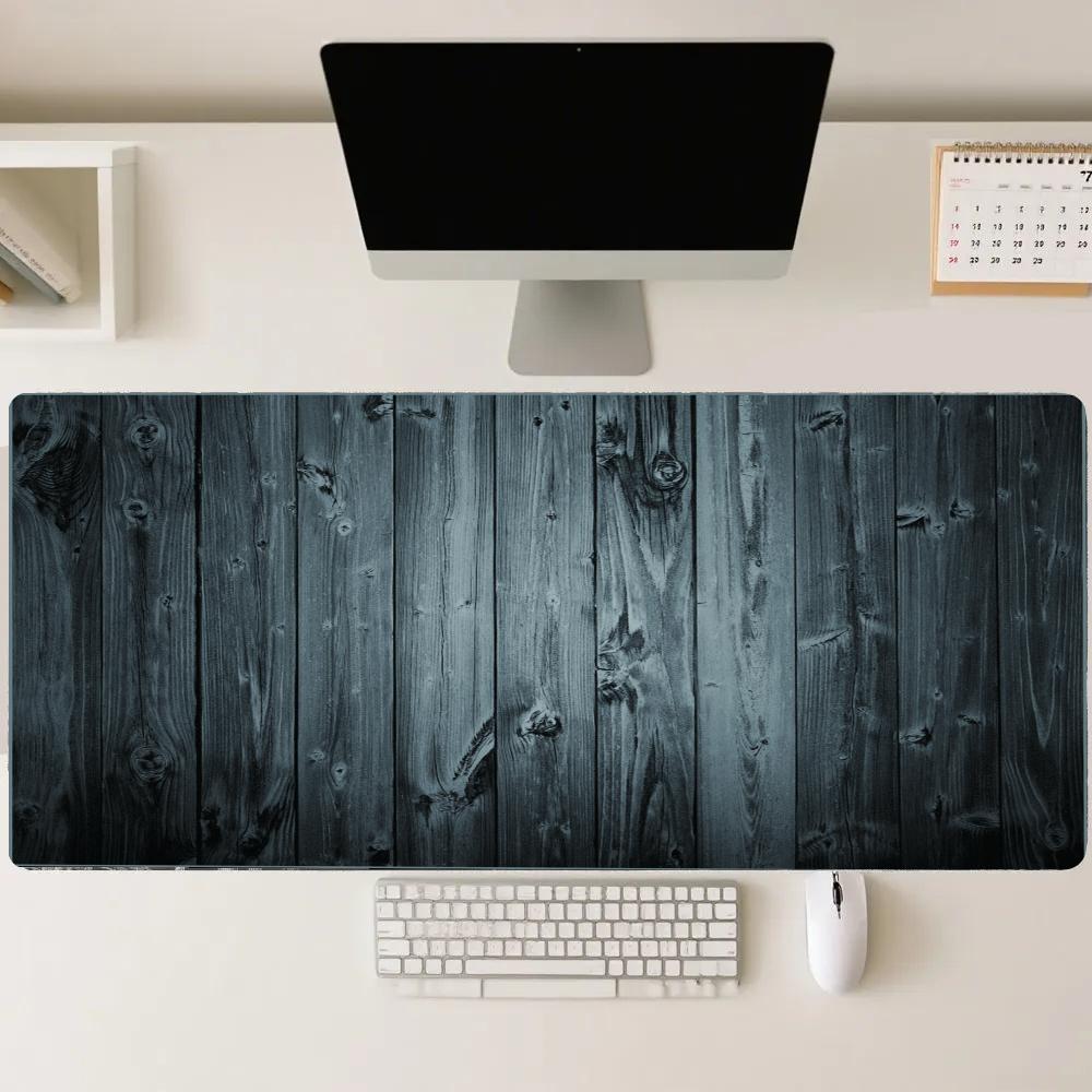 Black Wood Mousepad Desk Acces - огляд і ціна Desk Setup Black And Wood