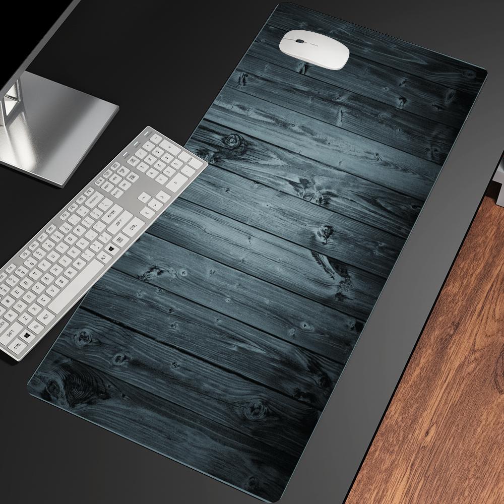 Black Wood Mousepad Desk Acces - огляд і ціна Desk Setup Black And Wood