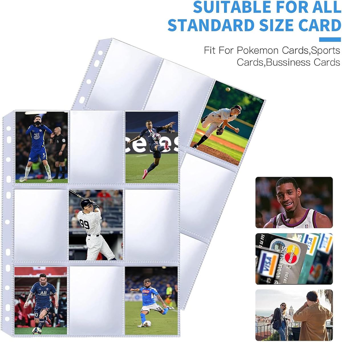 50 Pack 9 Pocket Card Sleeves  - огляд і ціна Ring Binder Box