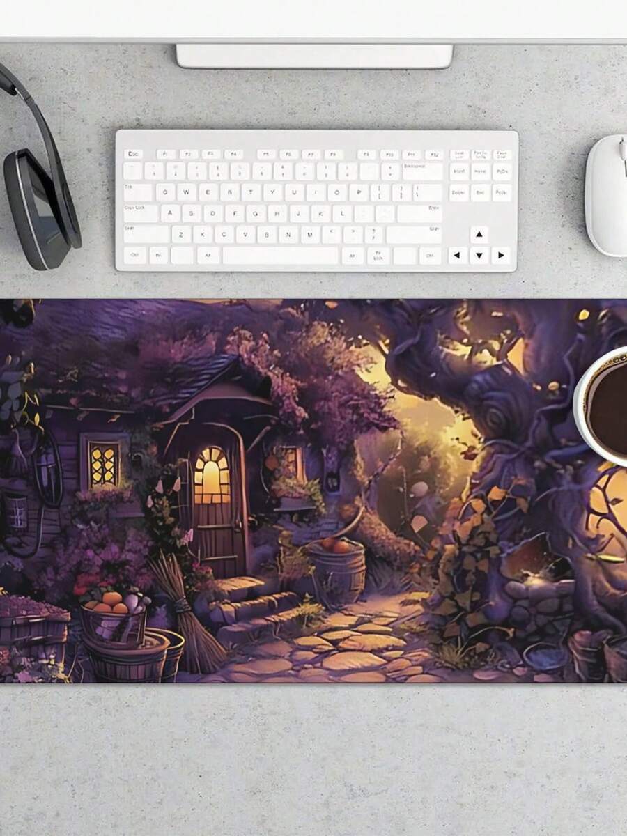 Large Gaming Mouse Pad With Fa - огляд і ціна Work Desk Home Setup