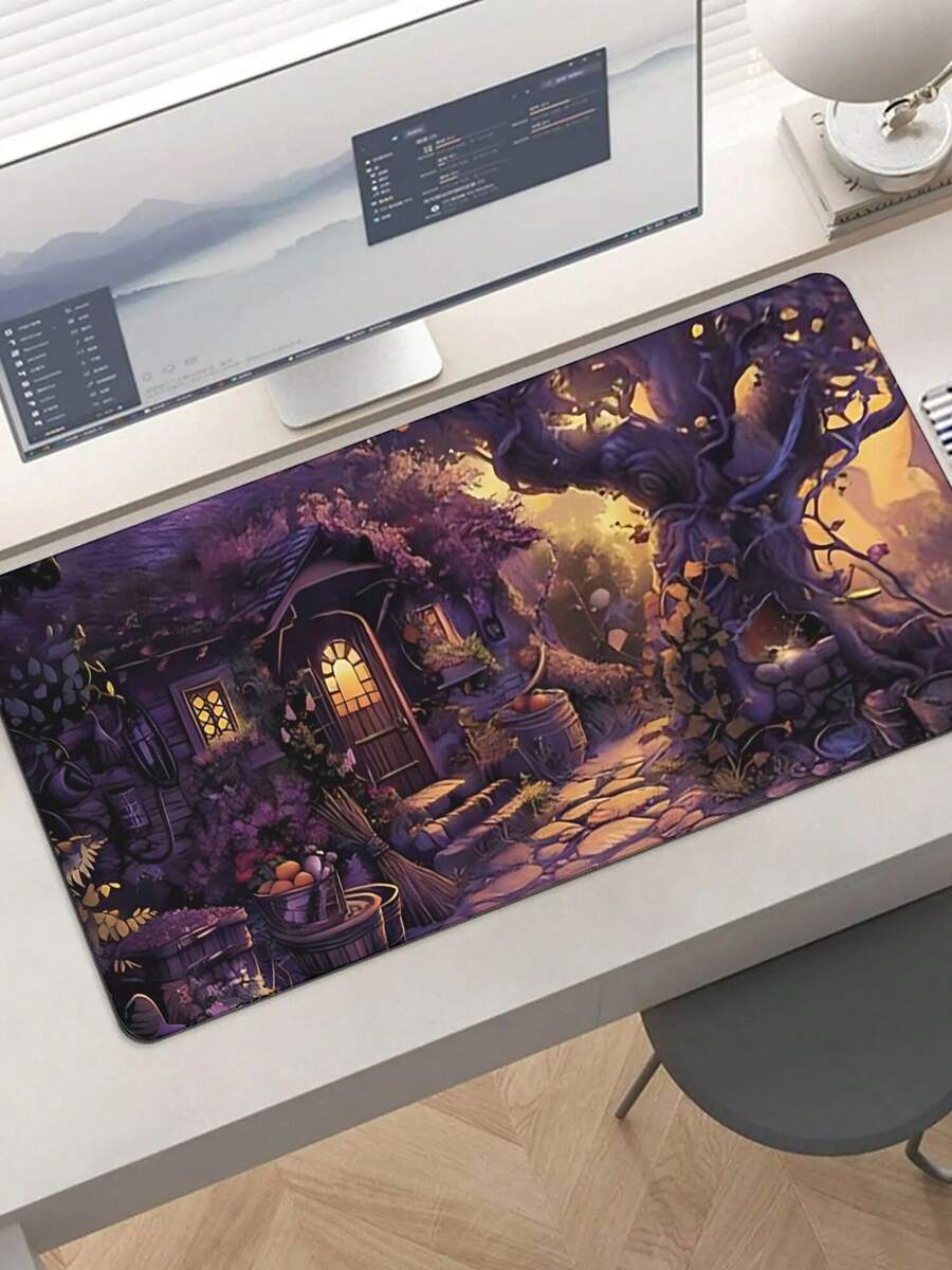 Large Gaming Mouse Pad With Fa - огляд і ціна Work Desk Home Setup
