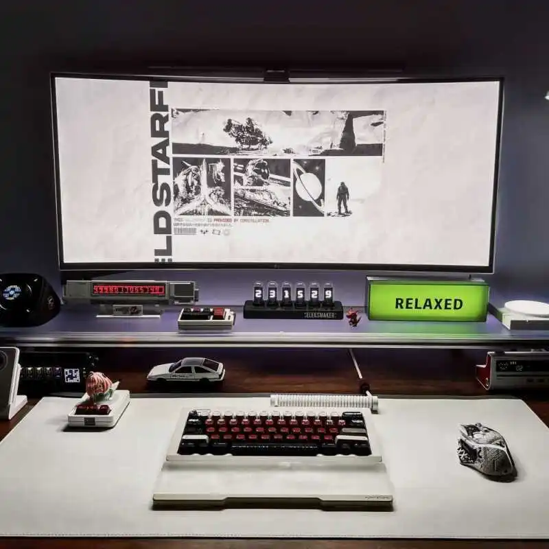Aluminum Monitor Stand Acrylic - огляд і ціна Desk Setup Monitor And Laptop