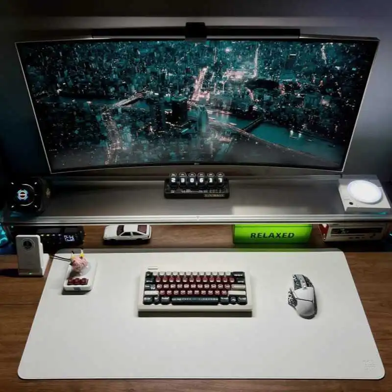 Aluminum Monitor Stand Acrylic - огляд і ціна Desk Setup Monitor And Laptop
