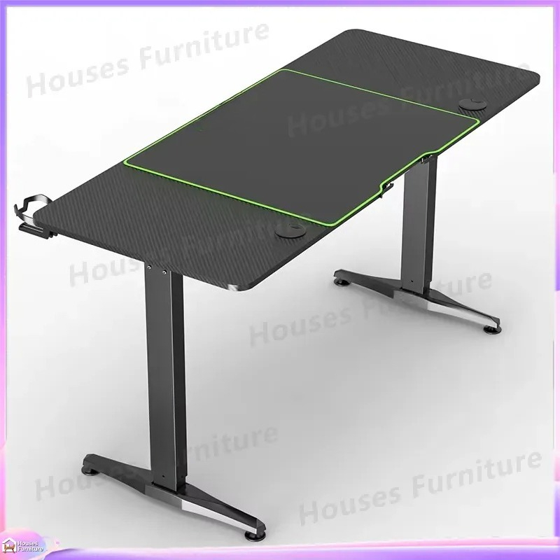 Large Gaming Computer Desk wit - огляд і ціна Desk Setup Pc And Laptop